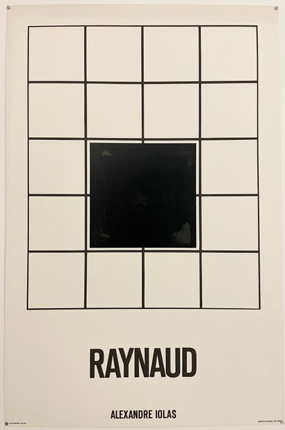 Jean-Pierre RAYNAUD (Né en 1939) Lot comprenant:

- Une affiche pour la galerie Alexandre...