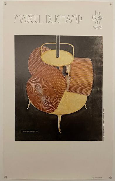 Marcel DUCHAMP (1887-1968) Affiche de l’exposition itinérante Marcel Duchamp, La... Gazette Drouot