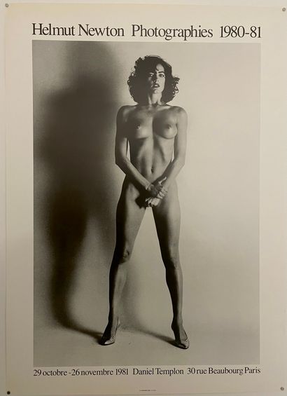 D’après Helmut NEWTON (1920-2004) 
1981 Poster for the exhibition Helmut Newton,...
