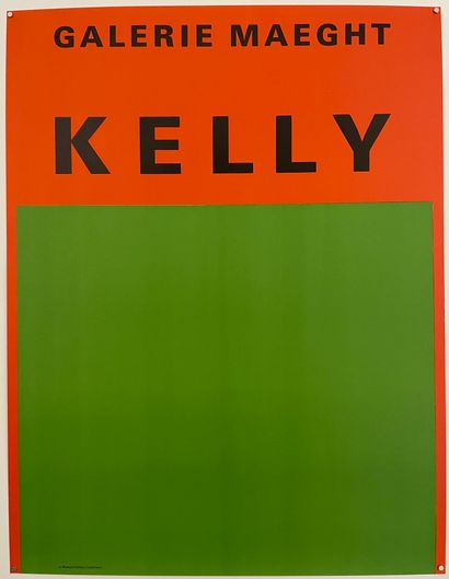 Ellsworth Kelly (1923-2015) 
Lot comprenant deux affiches:




- Affiche de l’exposition...