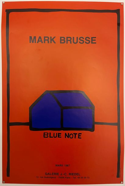 Mark BRUSSE (né en 1937) 1987 Two posters for the exhibition Mark Brusse, Blue Note...