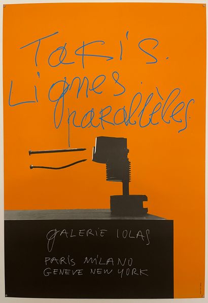 TAKIS (Panayiotis Vassilakis dit) (1925-2019) 
Poster for the exhibition Takis, Lignes...