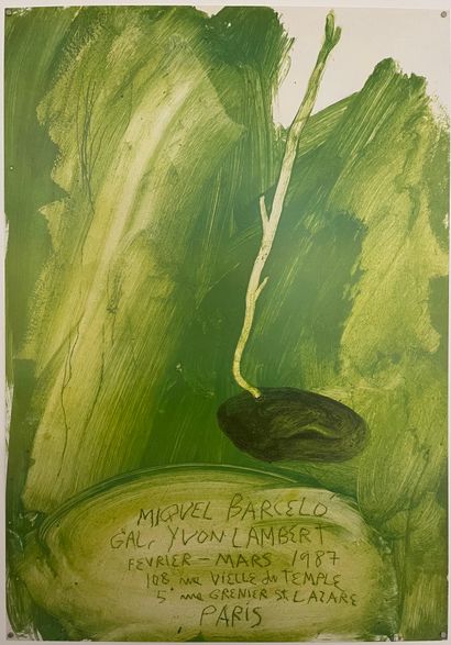 MIQUEL BARCELÓ (NÉ EN 1957) 
Affiche de l’exposition Miquel Barcelo, Février-Mars...