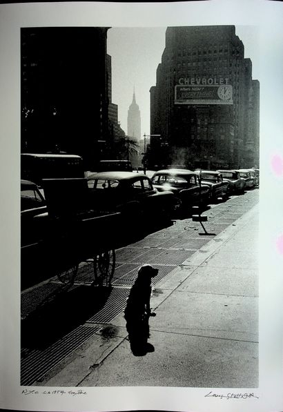Louis STETTNER (1922-2016) 
Dog in New York 1954 Black and white silver print




Signed...