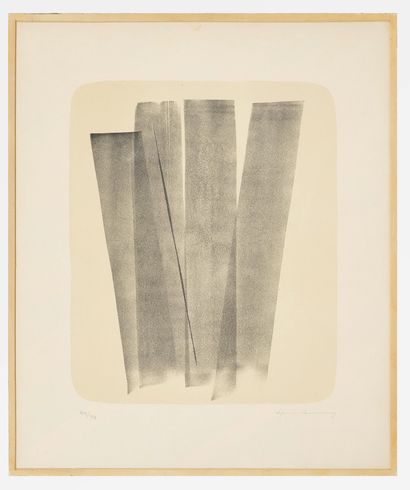 Hans HARTUNG (1904-1989) 
L 161 1965 Lithographie sur vélin.




Signé en bas à droite,...