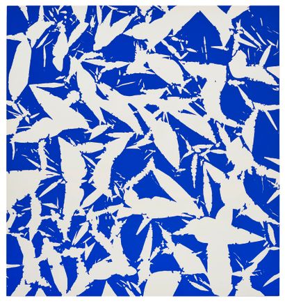 Simon HANTAI (1922-2008) 
Blue and white April 1970 Silkscreen




Stamped on the...