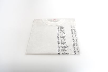 Richard SERRA (né en 1938) T-shirt 1986 Impression sur coton

Taille XL

Edition...