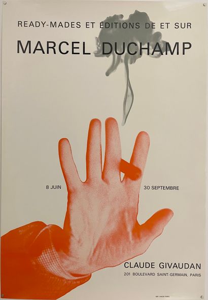 Marcel DUCHAMP (1887-1968) Affiche de l’exposition Ready-Mades et Editions de et...