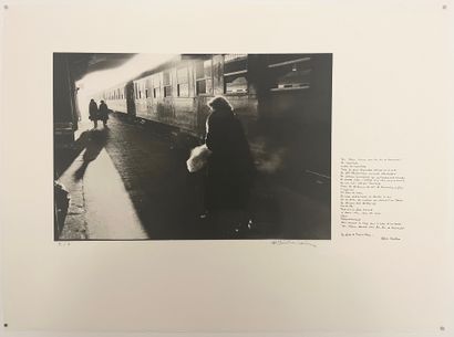 CHRISTIAN LOUIS (1948-2001) 
Photographic print on wove paper accompanied by a poem...