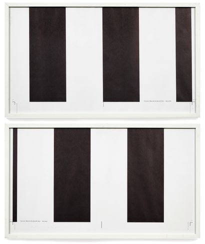 Daniel Buren (né en 1938) Suite de 6 sérigraphies en couleurs imprimées recto verso...