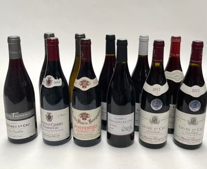 11 bouteilles Assortiment de Bourgogne Assortment of Burgundy MIX Provenance : 2...