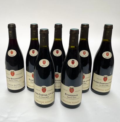 7 bouteilles Assortiment de Bourgogne rouge Assortment of red Burgundy MIX Domaine...