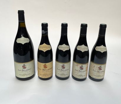 4 bouteilles et 1 magnum Côte Rotie, Les Bécasses 1999 M. Chapoutier Provenance :...