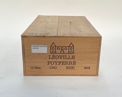 12 bouteilles Léoville Poyferré Leoville Poyferré 2010 Saint Julien, 2nd cru classé...