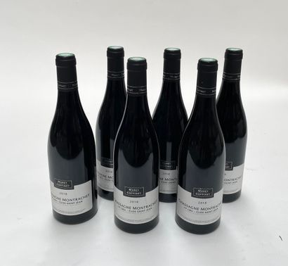 6 bouteilles Chassagne-Montrachet 1er Cru, Clos Saint Jean Chassagne-Montrachet 1er...