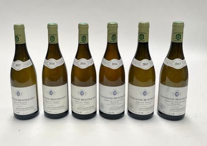 6 bouteilles Assortiment de Chassagne-Montrachet 1ers crus blancs 
Assortment of...