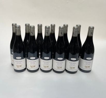 12 bouteilles Vougeot 1er Cru, Les Cras Vougeot 1er Cru, Les Cras MIX Domaine François...