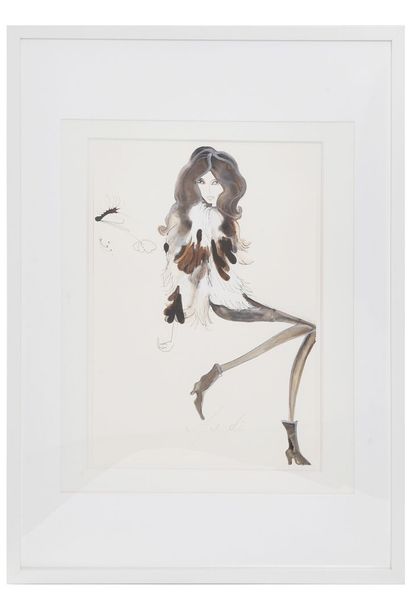 Tanya Ling Two Tanya Ling fashion illustrations for Fendi and Louis Vuitton, modern.

Two...