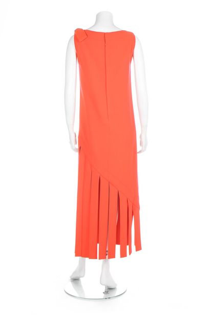 PIERRE CARDIN A Pierre Cardin bright orange wool crêpe dress, Spring 1970,

A Pierre...