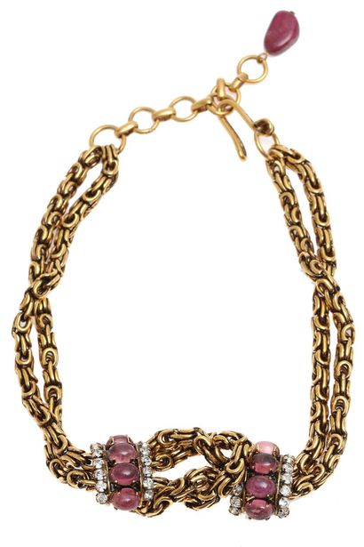 Iradj MOINI An Iradj Moini gilt brass knotted necklace, 1990s

An Iradj Moini gilt...