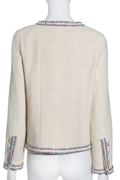 CHANEL A Chanel off-white cotton silk tweed jacket, Resort 2020

A Chanel off-white...