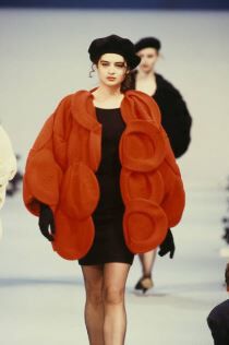 Castelbajac A rare Jean-Charles Castelbajac red wool 'beret' jacket, Autumn-Winter...