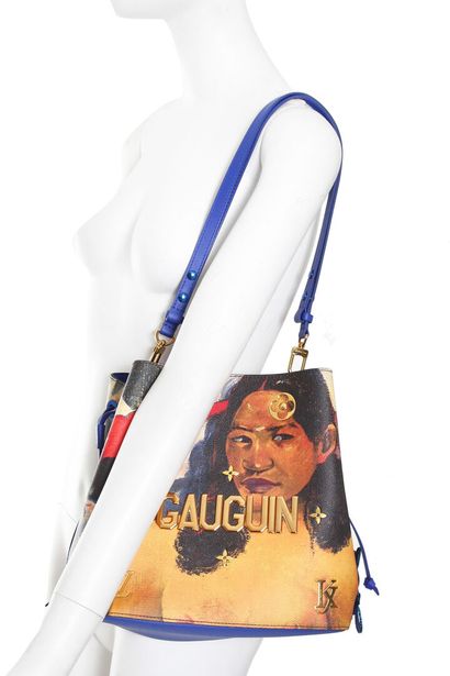 LOUIS VUITTON Jeff Koons' 'Gaugin' leather bucket bag for Louis Vuitton, 2017

A...