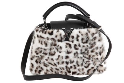 LOUIS VUITTON A Louis Vuitton Capucine bag in printed mink and leather, modern,

A...