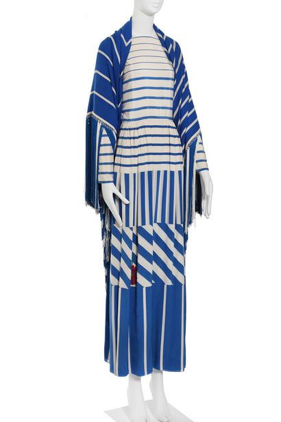 LANVIN A Lanvin by Jules F. Crahay printed silk-crepe gown, circa 1970,

A Lanvin...