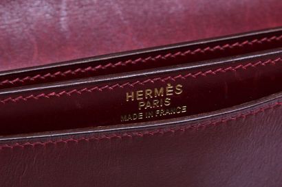 HERMES An Hermes oxblood leather briefcase, circa 1970,

An Hermès oxblood leather...