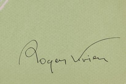 Roger VIVIER Une paire de croquis de chaussures Roger Vivier Dior 
A pair of Roger...