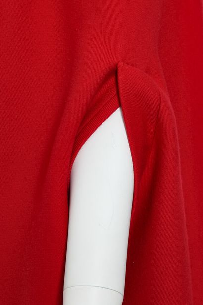 PIERRE CARDIN Pierre Cardin red wool cloak, circa 1964

A Pierre Cardin red wool...