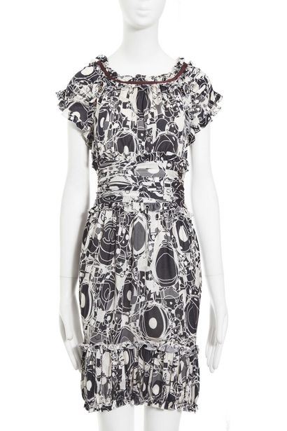 CHANEL A Chanel printed silk-jersey summer dress, circa 2008,

A Chanel printed silk-jersey...