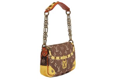 LOUIS VUITTON A Louis Vuitton trompe l'oeil printed velvet bag, Autumn-Winter 2004-5,

A...