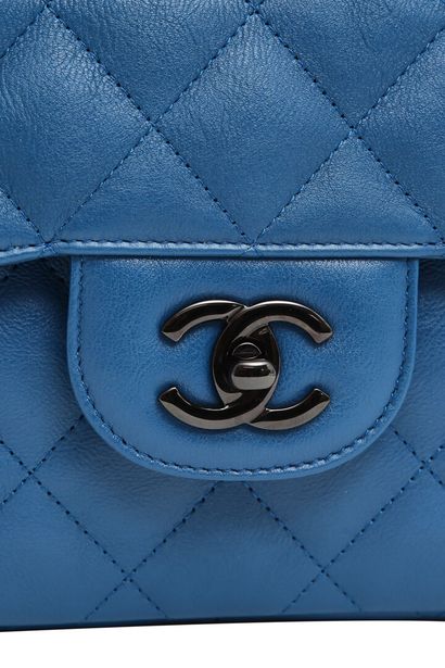 CHANEL A Chanel quilted bright blue leather re-issue flap bag, 2017-2018,

A Chanel...