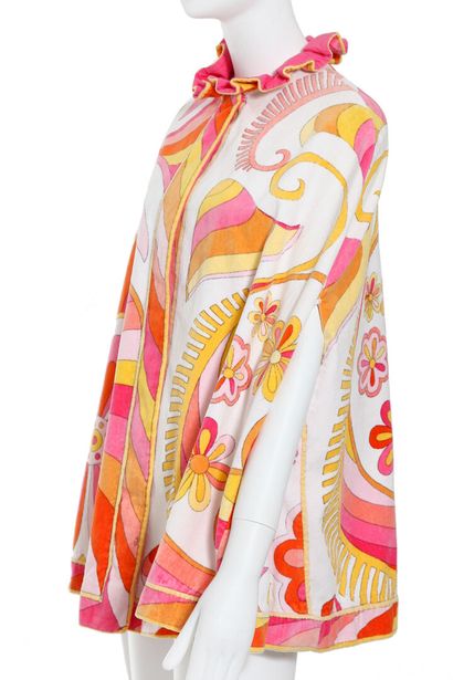 PUCCI A Pucci printed cotton-towelling beach cape and bikini, 1960s,

A Pucci printed...