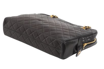 CHANEL A Chanel quilted black lambskin leather shoulder bag, 1996-97

A Chanel quilted...