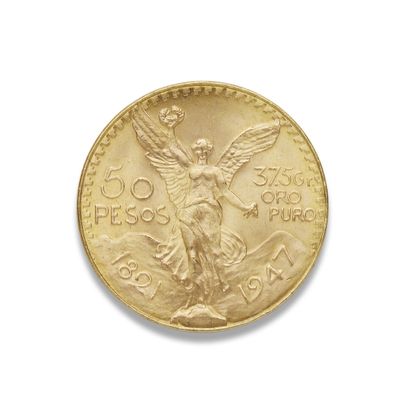 MEXIQUE a 50-peso gold coin, 1821-1947





 weight 41.65 g