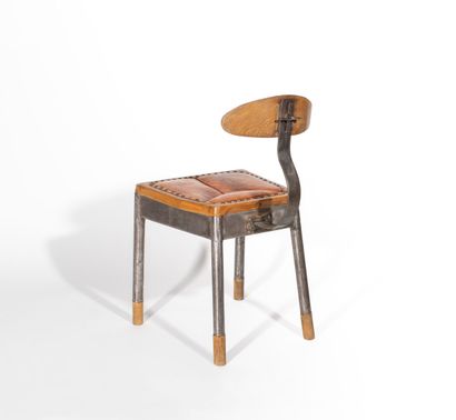 Paul COLLET (1889-1952) Chaise, modèle Stabila

Création de 1927

Cadre métallique...