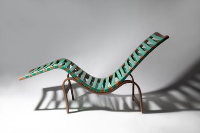 Bruno MATHSSON (1907-1988) Structure of a lounge chair, Pernilla model

Circa 1950

Plywood...
