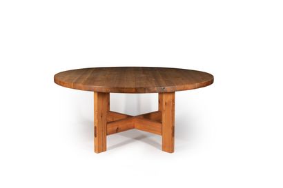 Roland WILHEMLSSON Round dining table, model RW152



Circa 1960



Solid pine



H.:...