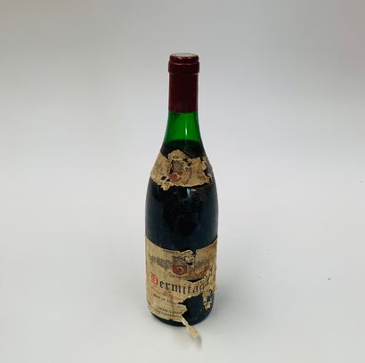 Hermitage rouge - JL Chave 1 bouteille 1985 Label very damaged and partially missing....