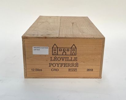 Leoville Poyferré-Saint Julien, 2nd cru classé 12 bouteilles 2010 Provenance : Offert...