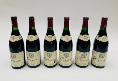 Cornas, Chaillot - Domaine Thierry Allemand 6 bouteilles 1995 Labels damaged, two...