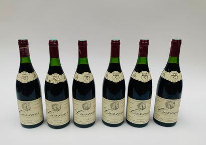 Cornas, Reynard - Domaine Thierry Allemand 6 bouteilles 1995 Caps slightly corroded,...