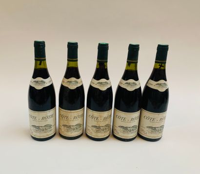 Côte Rotie - Clusel-Roch 5 bouteilles 1988 Labels damaged, three damaged.



Levels:...