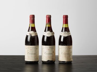 Cornas, Cuvée C - Marcel Juge 3 bouteilles 1983 Two capsules slightly corroded. Damaged...
