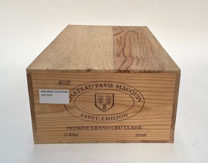 Pavie Macquin -Saint-Emilion, 1er Grand Cru Classé 12 bouteilles 2008