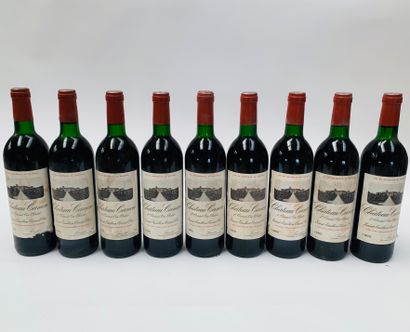 Canon - Saint-Emilion, 1er Grand Cru Classé 9 bouteilles 1985 Etiquettes abîmées...