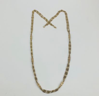 CHRISTIAN DIOR 1980's 

Set of two gilded metal necklaces

Marked Chr. Dior Germany

Lengths:...